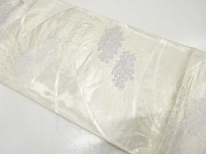 アンティーク　草花模様織り出し袋帯（材料）